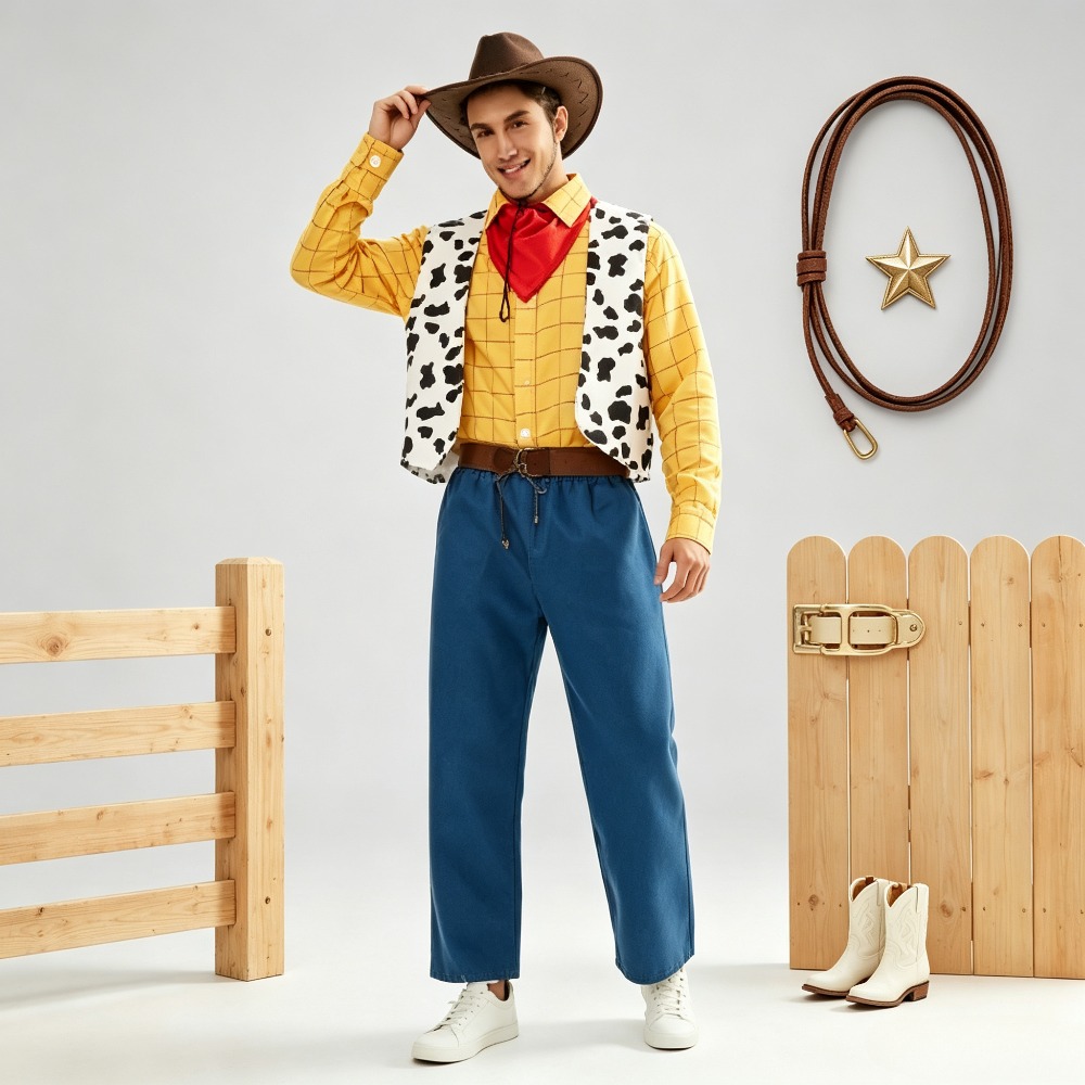 Vintage Fashion Outfits Men - Vintage Western Cowboy Partnerlook Outfit Unisex