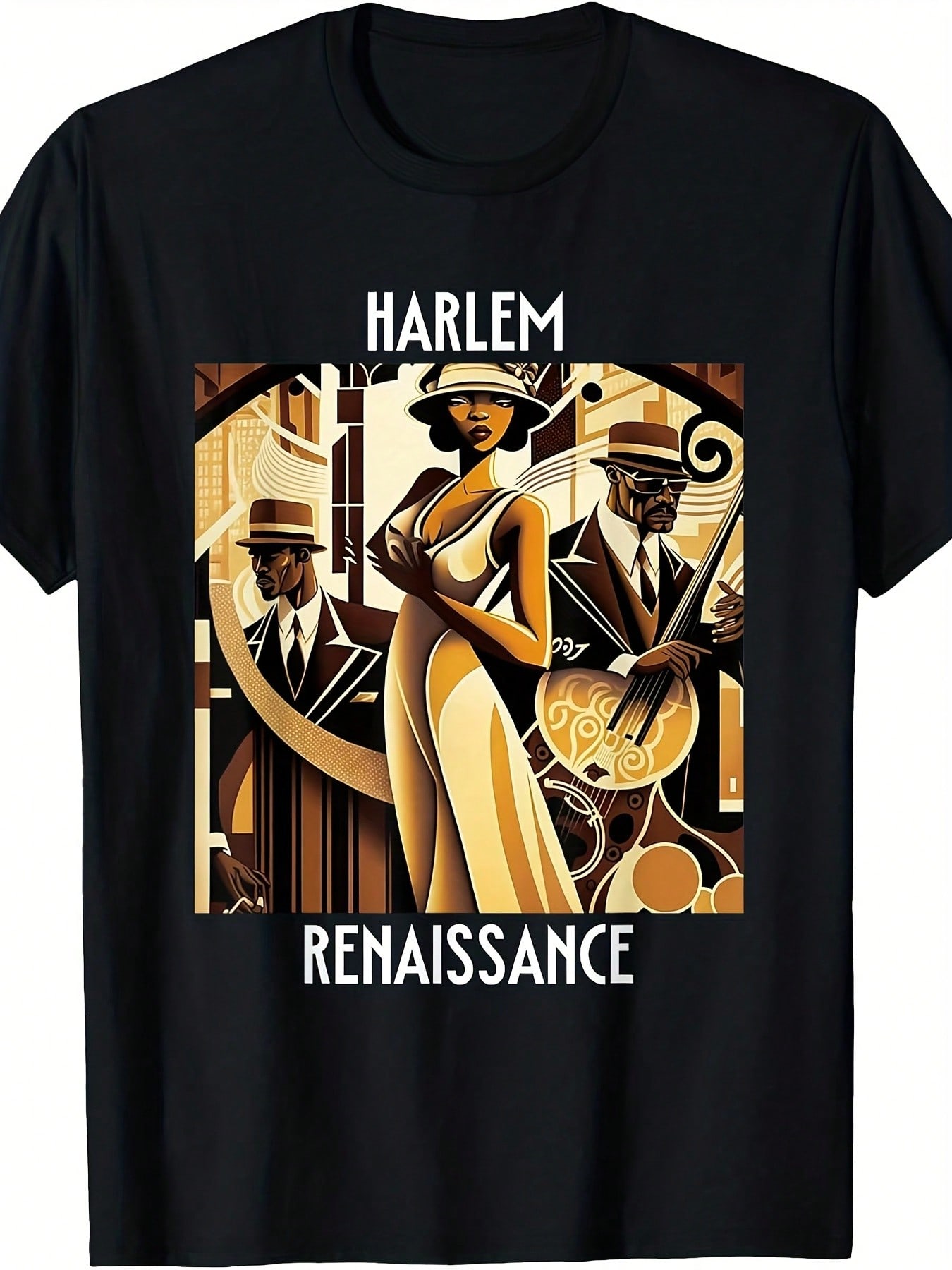 Vintage Fashion Community - H Harlem Renaissance 1920er-Jahre-Shirt - Vintage-Kulturkleidung,
