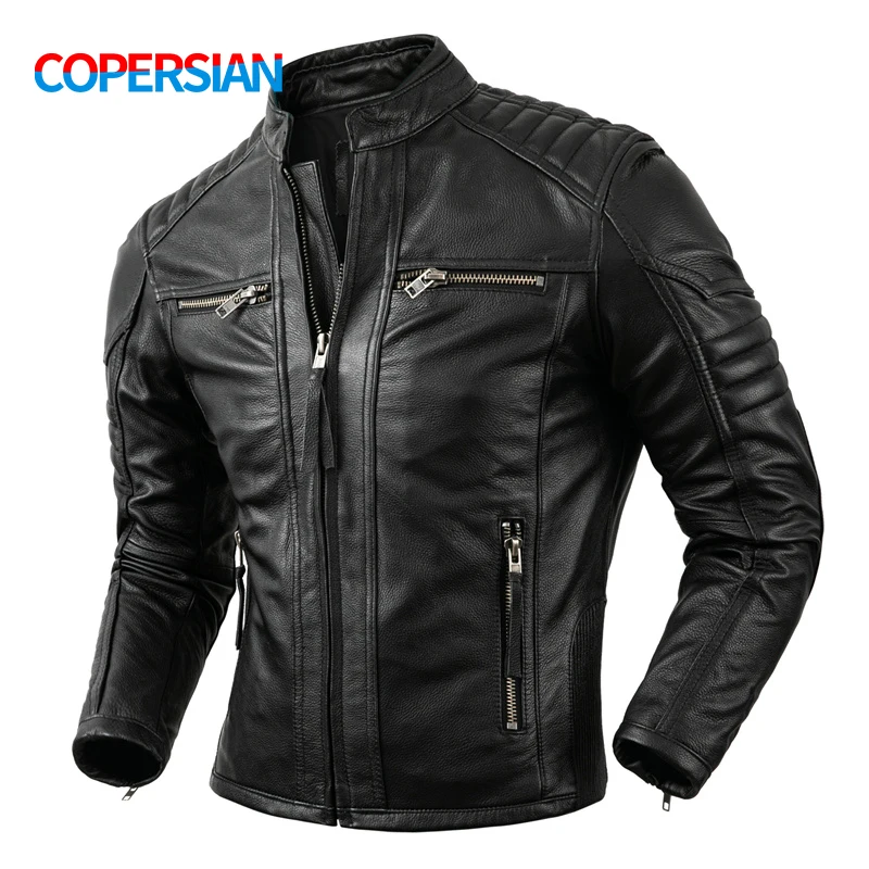 Vintage Fashion Outfits Men - 2023 neue Motorrad Kausalen Vintage Leder