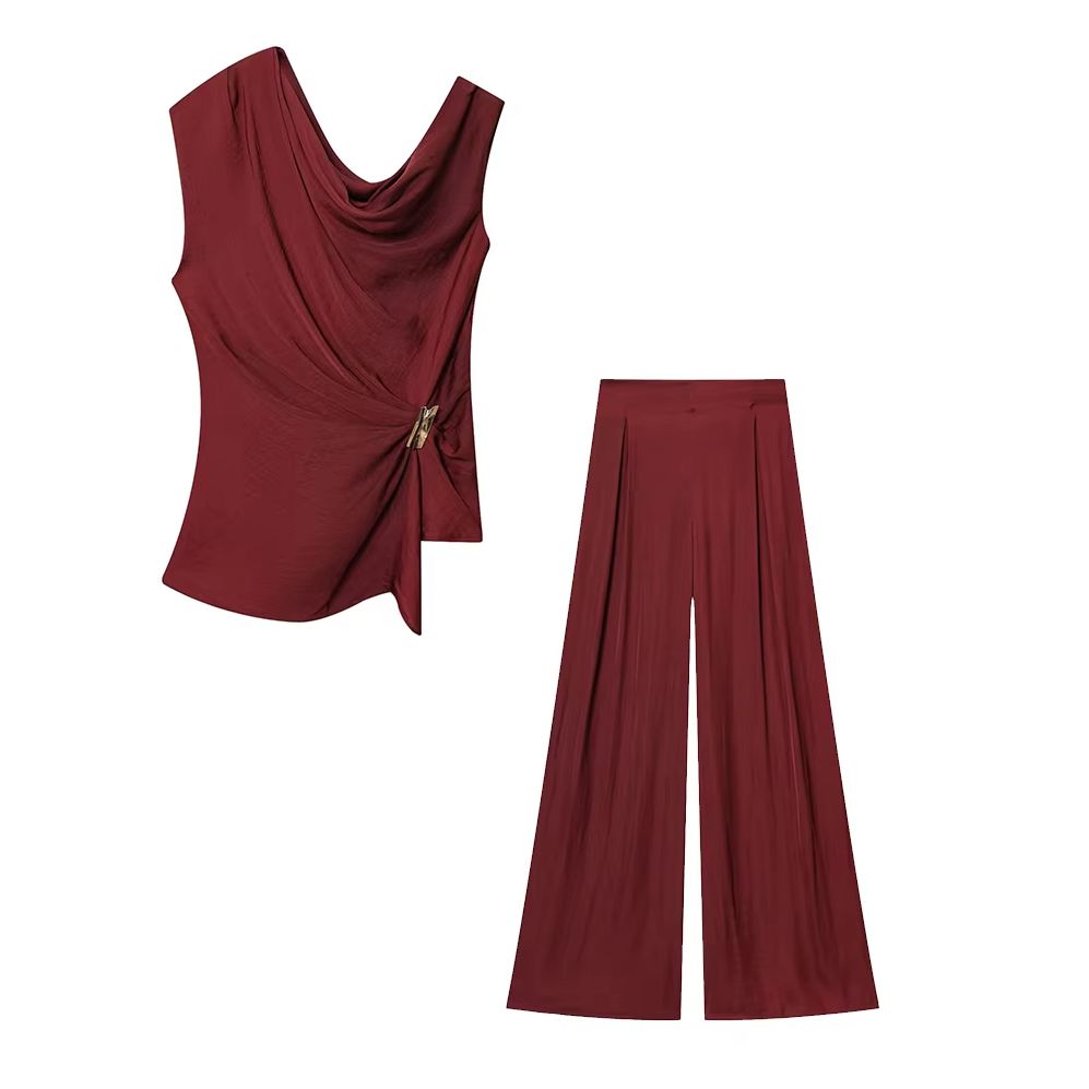 Vintage Fashion Female - KONDALA Chic Rot Frauen Anzug Off
