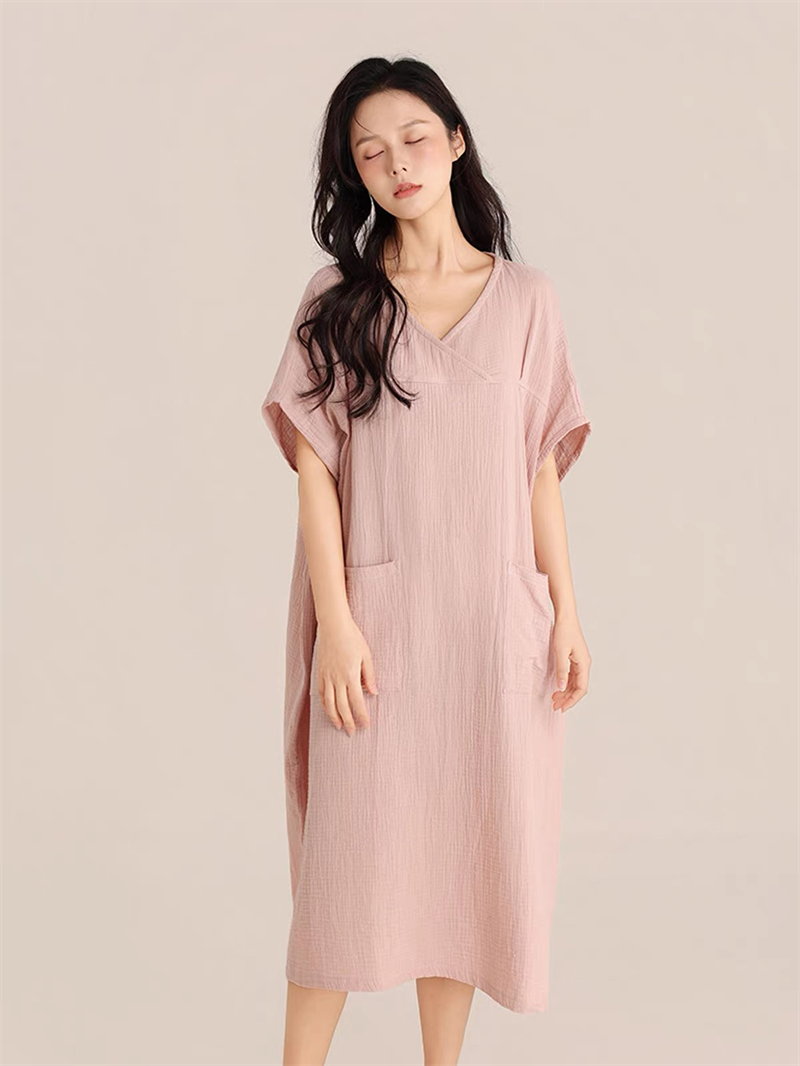 Vintage Fashion Streetwear - Vintage Übergrößen-Sommerkleid für Damen, 100% Baumwolle,