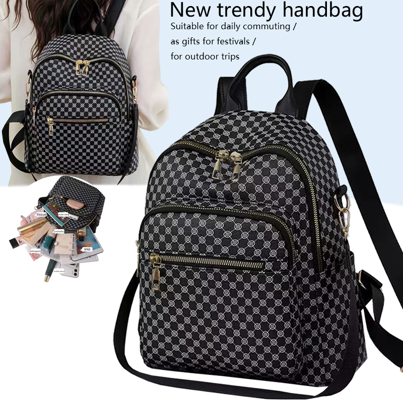 Vintage Fashion Boutique - Schicker Vintage-Rucksack mit geometrischem Muster aus