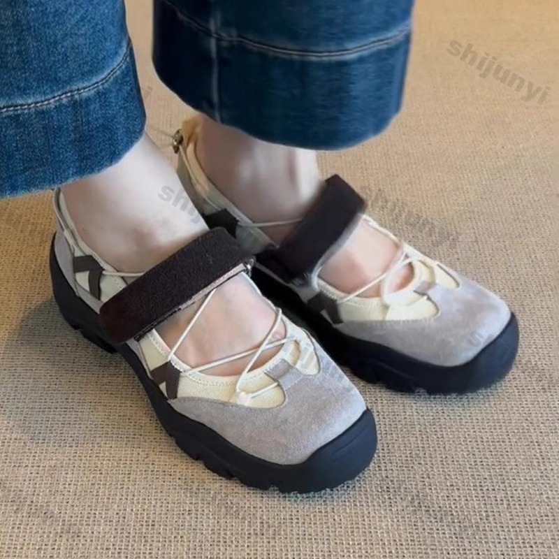 Vintage Fashion In 2026 - Vintage Runde Plateau-Sneaker für Damen, Rutschfest,