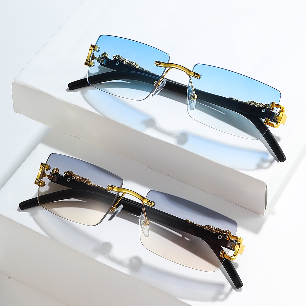 Vintage Fashion Streetwear - 1 Stück Modische Vintage Randlose Sonnenbrille