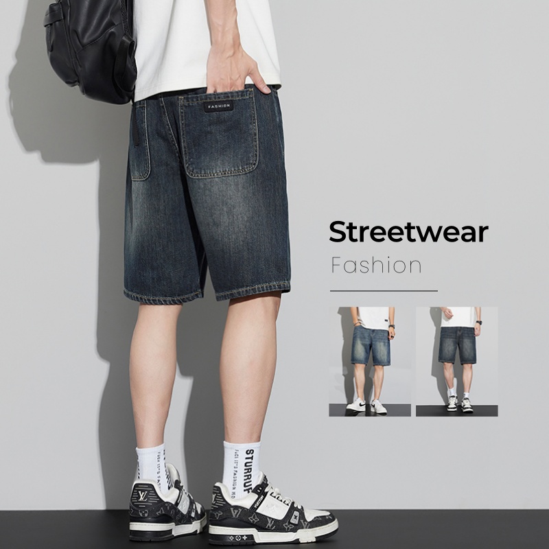 Vintage Fashion Jeans - Männer Vintage Denim Shorts Sommer Dünne