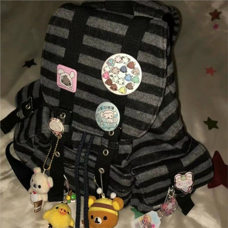 Vintage Fashion Boutique - Harajuku Vintage Rucksack Frauen Einzigartige Farbe