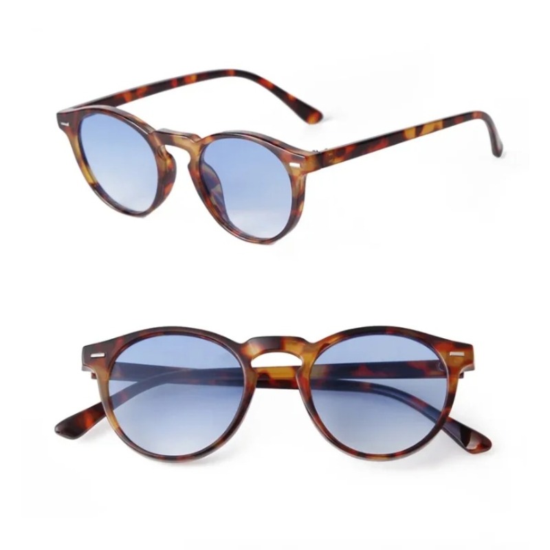 Vintage Fashion Female - Vintage Mode Runde Sonnenbrille für Damen