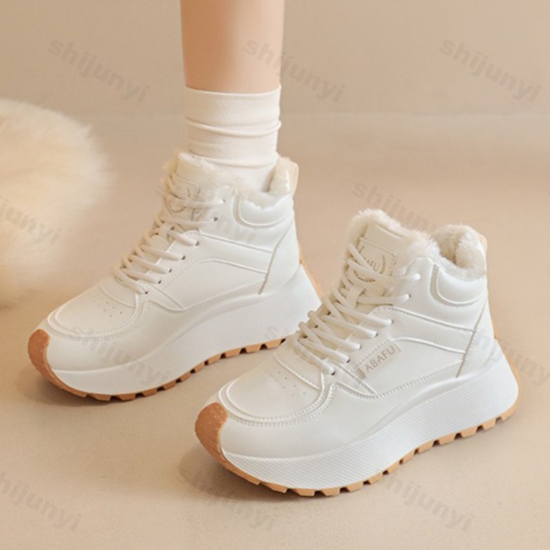 Vintage Fashion Fabrics - Damen Vintage Warm Samt High Top