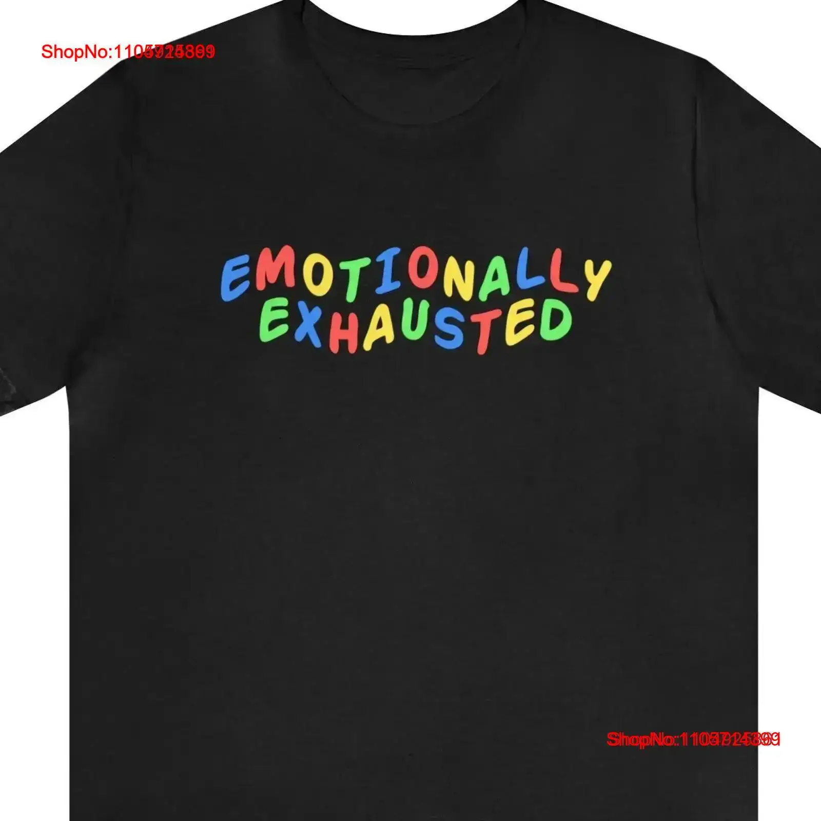 Vintage Fashion Gen Z - Lustiges T-Shirt „Emotionally Exhausted Meme“ Y2K