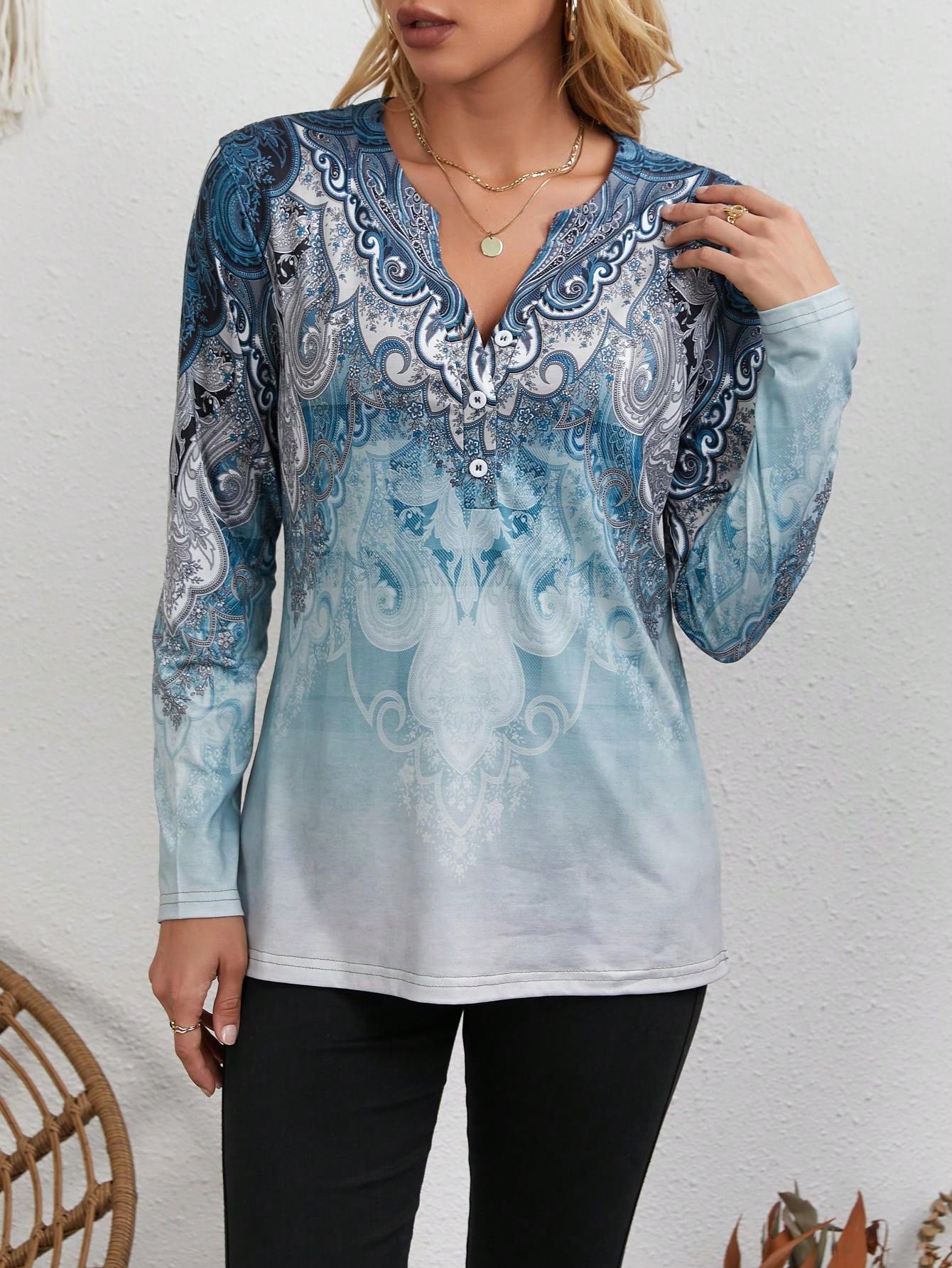 Damen Ethno-Style Oberteil: Vi – Vintage Fashion Shop Bewertung und Preis