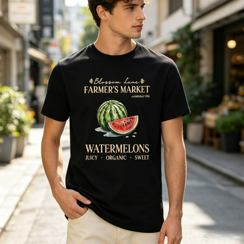 Wassermelonen-Farmernmarkt-T-S – Vintage Fashion Market Bewertung und Preis
