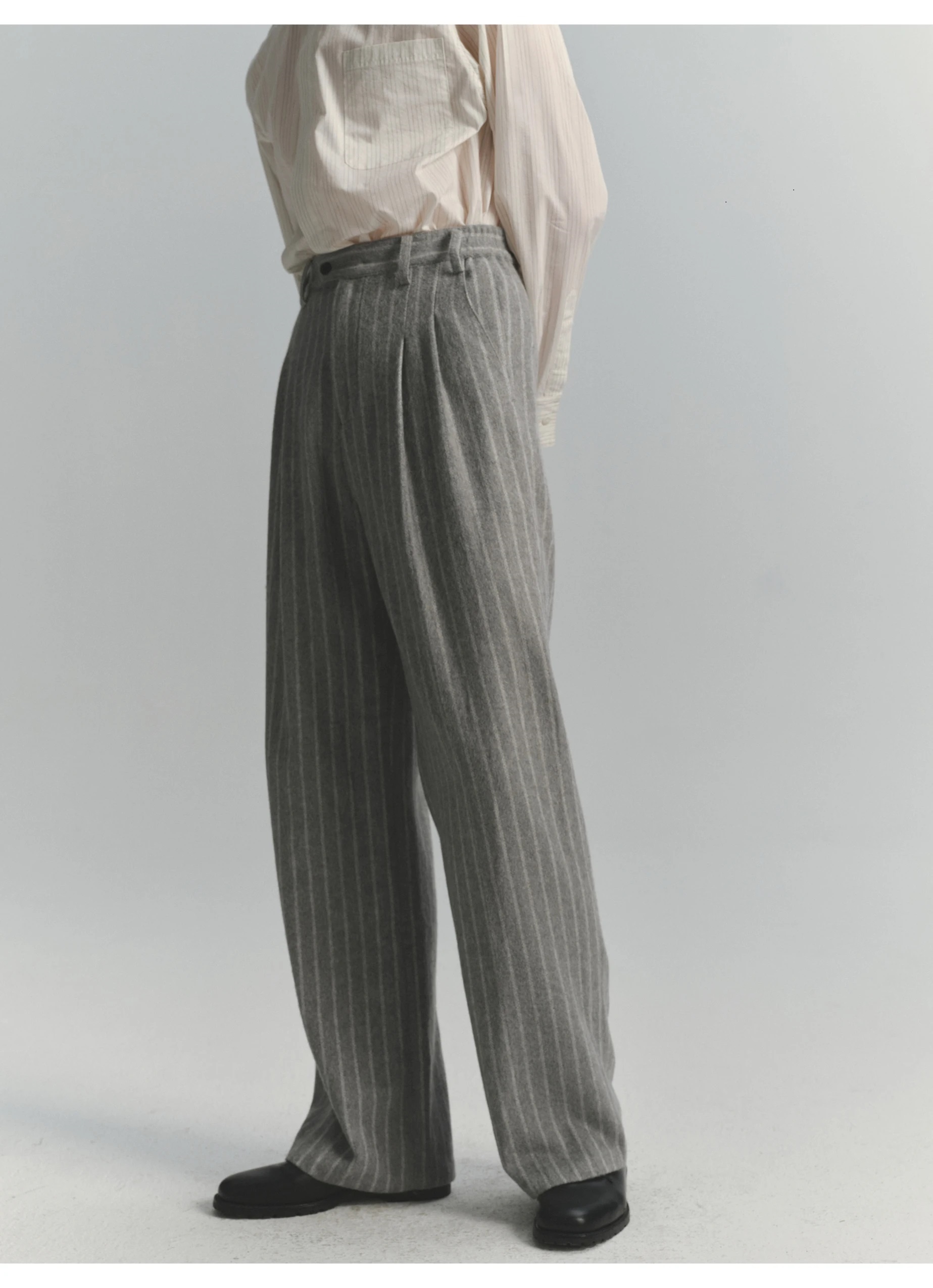 Herren Gestreifte Hose im High – Vintage Fashion Old Money Bewertung und Preis