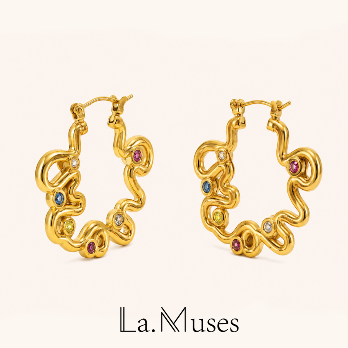 La. Muses Farbige Zirkon Twist – Vintage Fashion La Bewertung und Preis