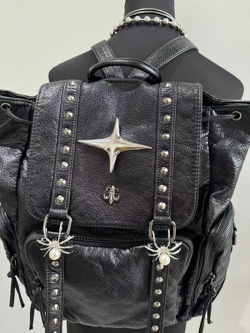 Gothic Punk PU Leder Umhängeta – Vintage Fashion Boutique Bewertung und Preis