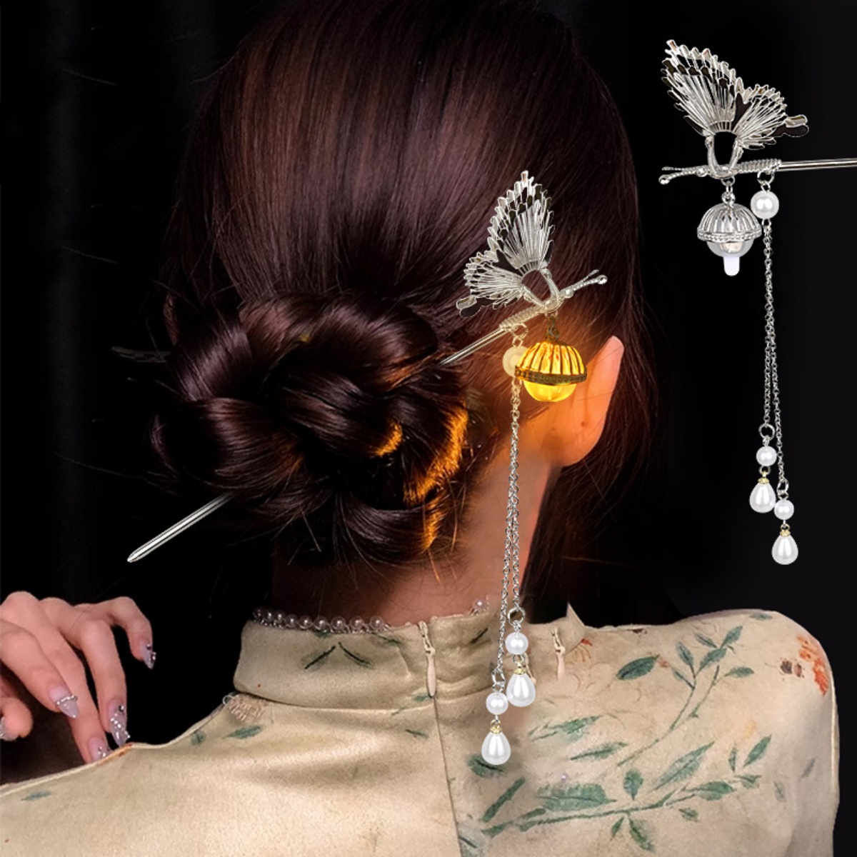 Leuchtende Blume Haarnadel Für – Vintage Fashion Shop Bewertung und Preis