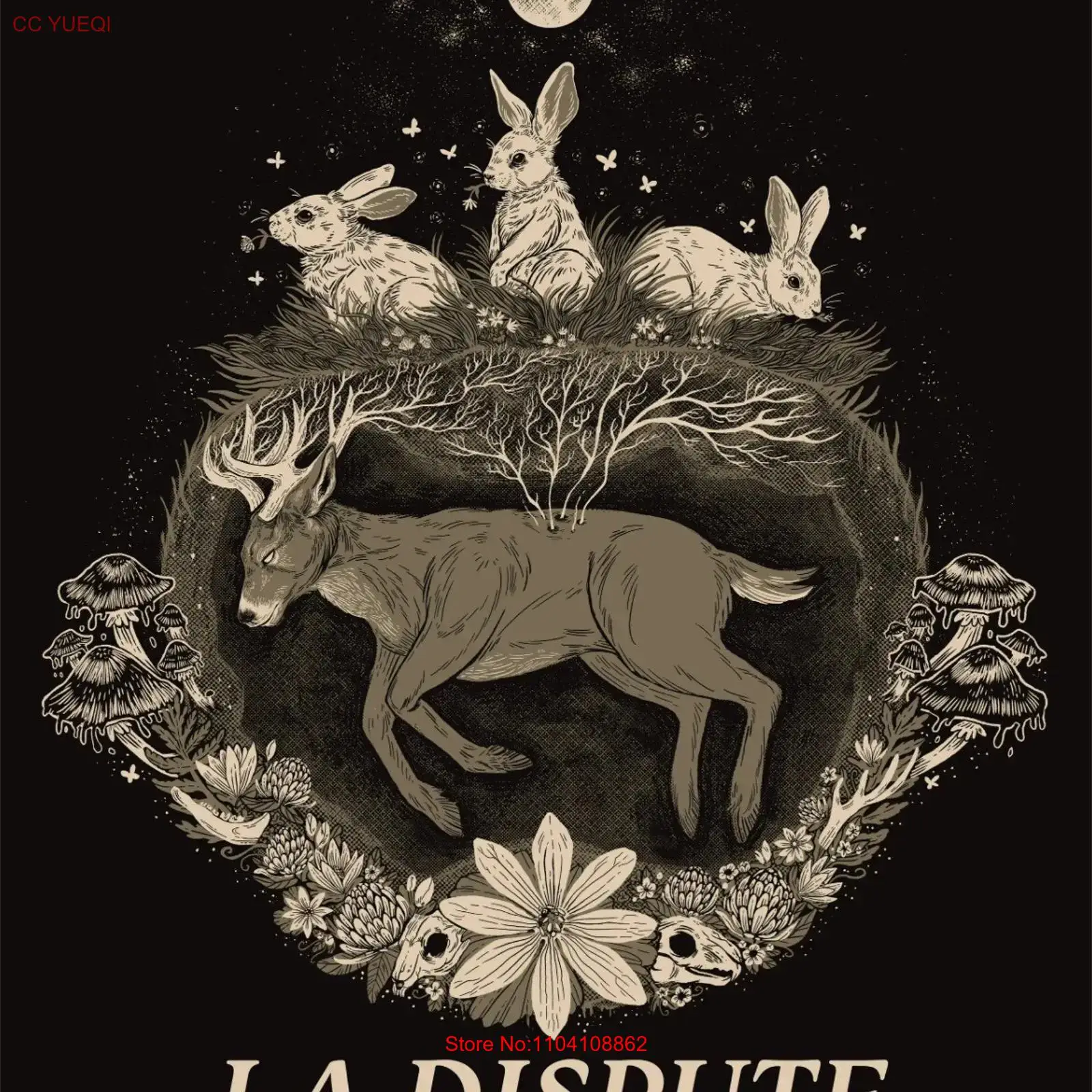 La Dispute Schwarzes T-Shirt a – Vintage Fashion La Bewertung und Preis