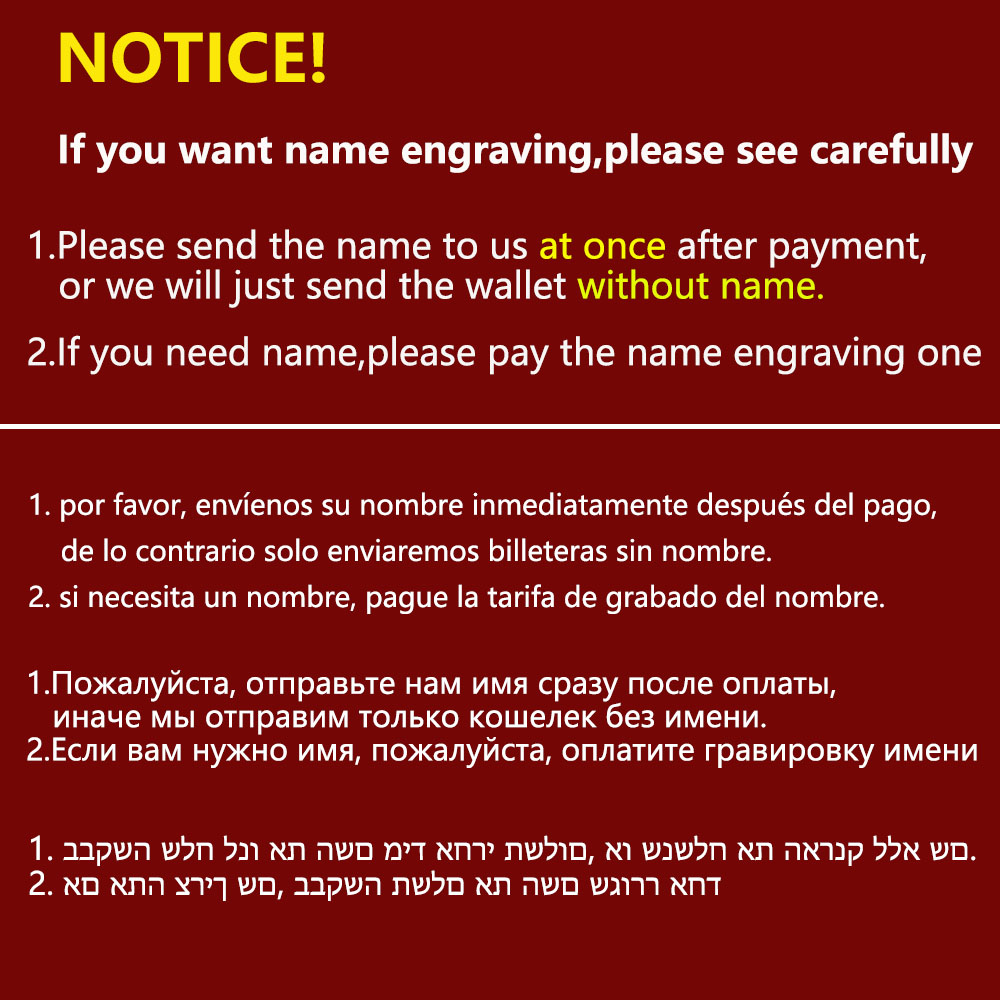 2020 Name Gravur Männer Brieft – Vintage Fashion Brand Names Bewertung und Preis