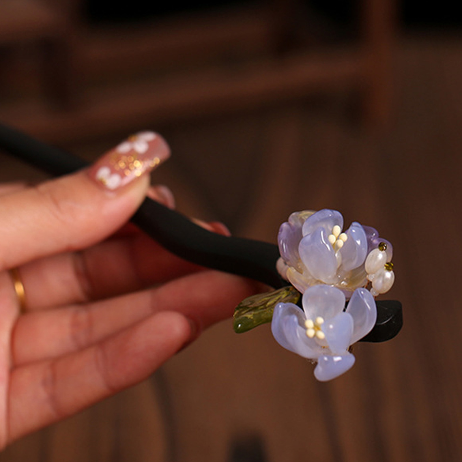 Vintage Holzblumen-Haarnadel f – Vintage Fashion Shop Bewertung und Preis